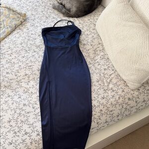 Windsor Elegant Navy Midi Dress